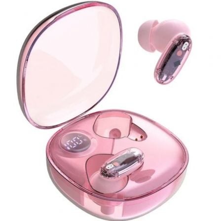 Auriculares bluetooth mars gaming mhib2 con estuche de carga/ autonomía 7h/ rosa