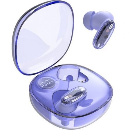 Auriculares bluetooth mars gaming mhib2 con estuche de carga/ autonomía 7h/ morados