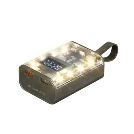 Powerbank 10000mah mars gaming mpk-10k/ 22.5w/ negra