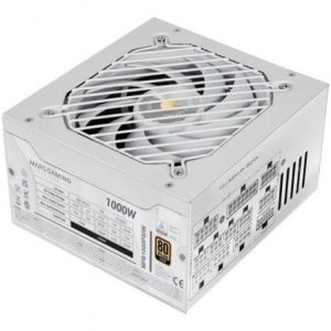 Fuente de alimentación mars gaming mpb1000psi/ 1000w/ ventilador 14cm/ 80 plus gold/ blanca