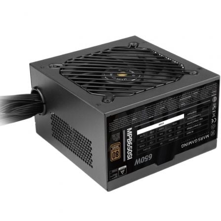 Fuente de alimentación mars gaming mpb650si/ 650w/ ventilador 12cm/ 80 plus bronze