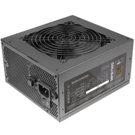 Fuente de alimentación mars gaming mpb750s/ 750w/ ventilador 12cm/ 80 plus bronze