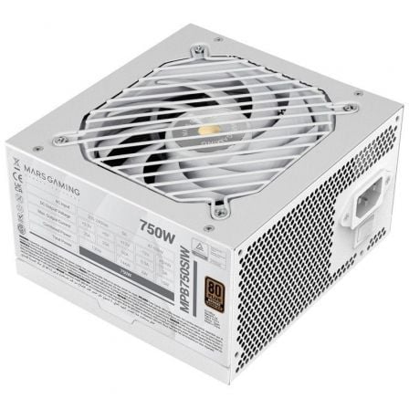 Fuente de alimentación mars gaming mpb750si/ 750w/ ventilador 12cm/ 80 plus bronze