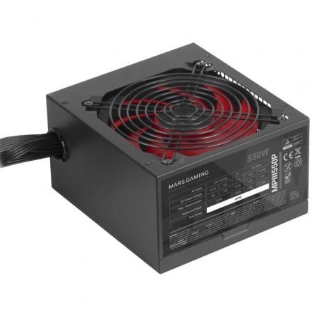 Fuente de alimentación mars gaming mpiii550p/ 550w/ ventilador 12cm