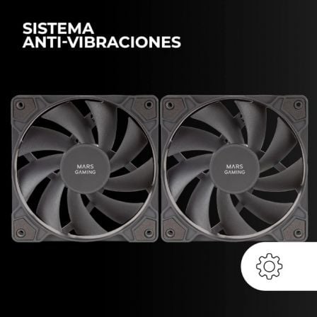 Pack 2 ventiladores mars gaming mf-prox2/ 12cm