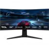 Monitor gaming curvo tcl 34r83q 34"/ wqhd/ 1ms/ 170hz/ qled/ regulable en altura/ blanco y negro