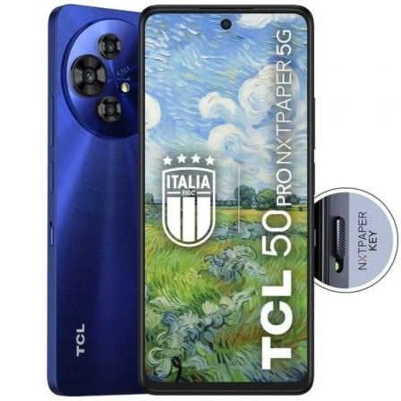Smartphone tcl 50 pro nxtpaper 8gb/ 512gb/ 6.8"/ 5g/ azul medianoche