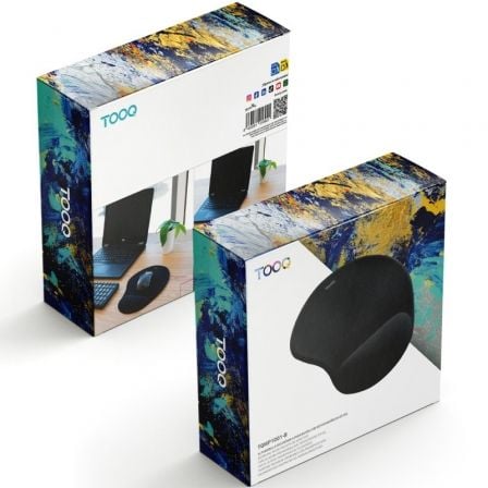 Alfombrilla ergonómica tooq tqmp1001-b/ 230 x 200 x 20mm