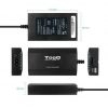 Cargador de portátil tooq tqlc-100bs01m/ 100w/ manual/ 12 conectores/ voltaje 12-24v/ 1 usb