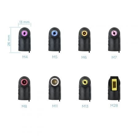 art_too-car-tqlc-65bs02at_2 Cargador de portátil tooq tqlc-65bs02at/ 65w/ automático/ 8 conectores/ voltaje 18.5-20v/ 1 usb