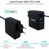Cargador de portátil tooq tqlc-usbc65pd usb tipo-c/ 65w/ automático/ voltaje 5-20v