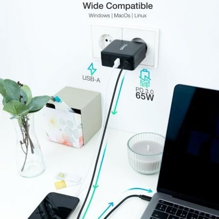 Cargador de portátil tooq tqlc-usbc65pd usb tipo-c/ 65w/ automático/ voltaje 5-20v