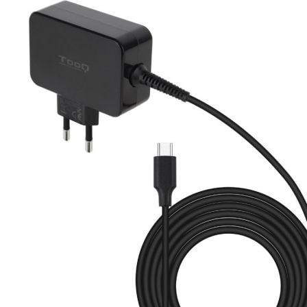 Cargador de portátil gan tooq tqlc-usbcgan45pd usb tipo-c/ 45w/ automático/ voltaje 5-20v
