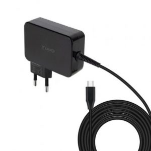 Cargador de portátil gan tooq tqlc-usbcgan90pd usb tipo-c/ 90w/ automático/ voltaje 5-20v