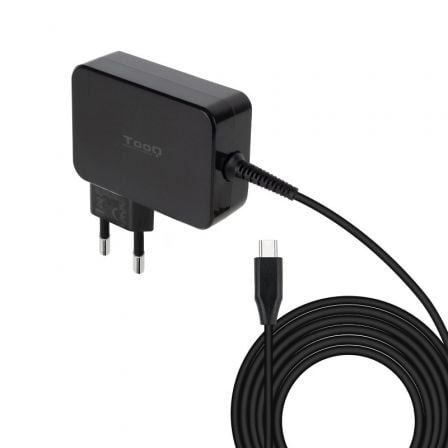 Cargador de Portátil GaN TooQ TQLC-USBCGAN90PD USB Tipo-C/ 90W/ Automático/ Voltaje 5-20V