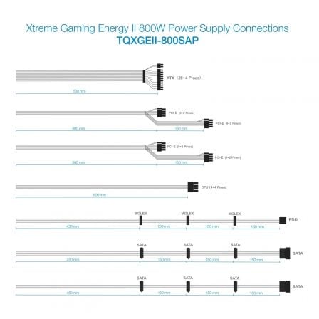 Fuente de alimentación tooq tqxgeii-800sap/ 800w/ ventilador 14cm/ 80 plus bronze