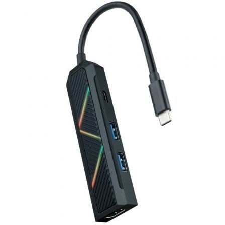 Docking usb tipo-c nanocable 10.16.0401/ 2xusb/ 1xusb tipo-c pd/ 1xhdmi 4k