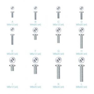 Kit de montaje universal tooq ssk4820 para pantallas con tornillería