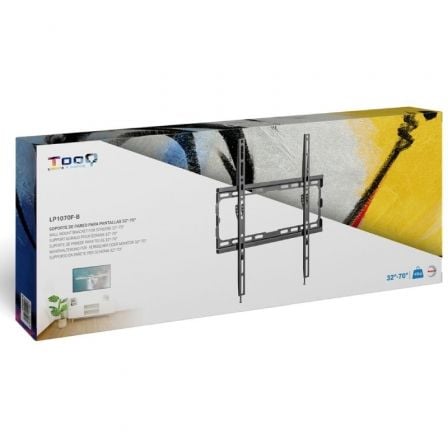 Soporte de pared fijo tooq lp1070f-b para tv de 32-70"/ hasta 45kg