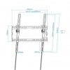 Soporte de pared fijo / inclinable tooq lp1071t-b para tv de 32-70"/ hasta 45kg