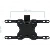 Soporte de pared giratorio/ inclinable/ nivelable tooq lp2042tnl-b para tv de 13-42"/ hasta 20kg