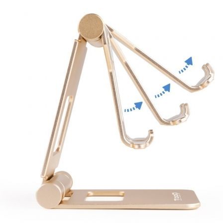 Soporte para smartphone/tablet tooq ph-keops-alba/ dorado