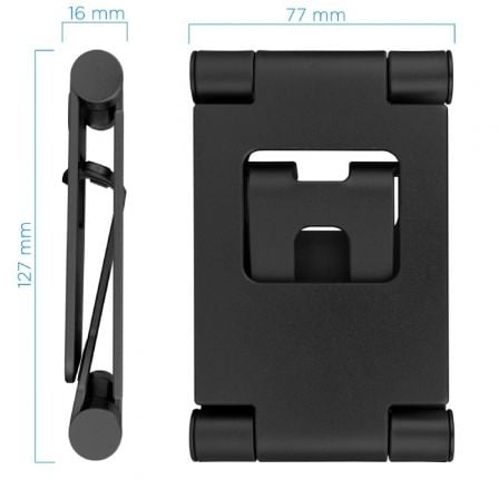 Soporte para smartphone/tablet tooq ph-keops-noche/ negro