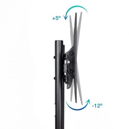 Soporte de suelo inclinable con ruedas tooq fs1170m-b para tv de 37-70"/ hasta 50kg