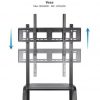 Soporte de suelo ajustable con ruedas tooq fs20101m-b para tv de 37-100"/ hasta 150kg