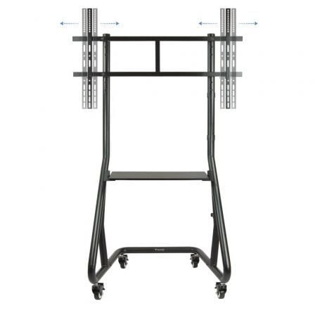 Soporte de suelo con ruedas tooq fs20200m-b para tv de 60-105"/ hasta 100kg
