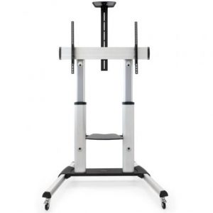 Soporte de suelo inclinable/ ajustable con ruedas tooq fs20300m-b para tv de 60-100"/ hasta 100kg
