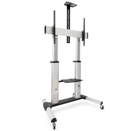Soporte de suelo inclinable/ ajustable con ruedas tooq fs20300m-b para tv de 60-100"/ hasta 100kg