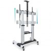 Soporte de suelo inclinable/ ajustable con ruedas tooq fs20300m-b para tv de 60-100"/ hasta 100kg