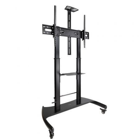 Soporte de suelo con ruedas inclinable/ nivelable tooq fs20404hm-b para tv de 60-100"/ hasta 100kg