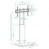 Soporte de suelo inclinable tooq fs2288m-b para tv de 32-85"/ hasta 40kg