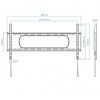 Soporte de pared tooq lp1090f-b para tv de 43-90"/ hasta 80kg