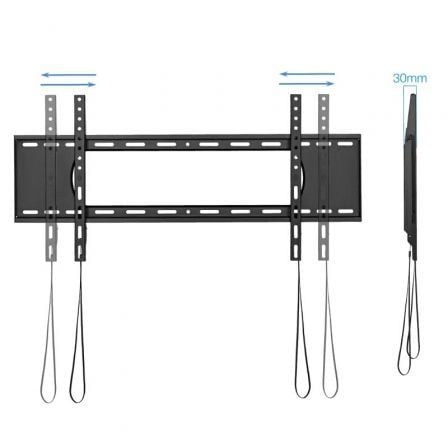 Soporte de pared tooq lp1090f-b para tv de 43-90"/ hasta 80kg