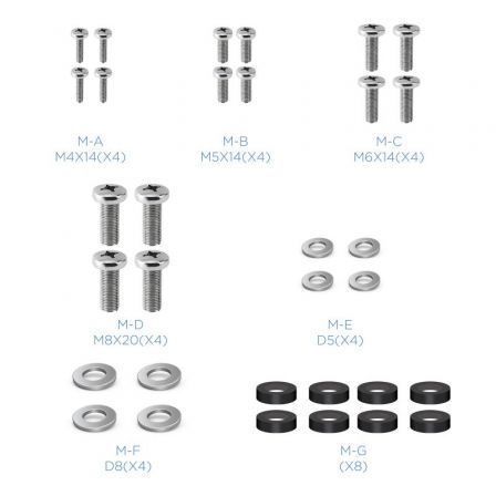 Soporte de pared fijo tooq lp1242f-b para tv de 23-42"/ hasta 35kg