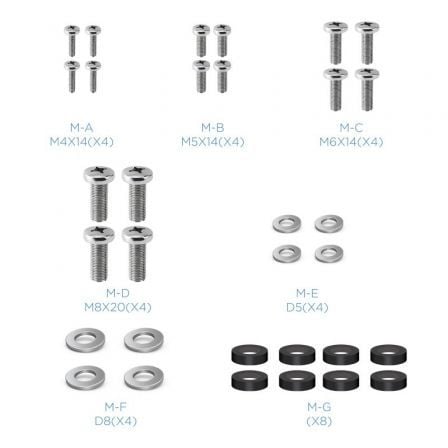 Soporte de pared fijo inclinable tooq lp1342t-b para tv de 23-42"/ hasta 35kg