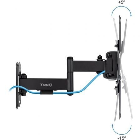 Soporte de pared extensible/ giratorio/ inclinable tooq lp1344tn-b para tv de 13-43"/ hasta 20kg