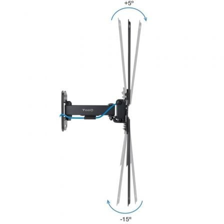 Soporte de pared extensible/ giratorio/ inclinable tooq lp1355tn-b para tv de 13-55"/ hasta 25kg