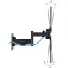Soporte de pared extensible/ giratorio/ inclinable tooq lp1356tn-b para tv de 13-55"/ hasta 25kg