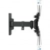 Soporte de pared orientable / inclinable tooq lp2142tnl-b para tv de 13-42"/ hasta 20kg