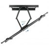 Soporte de pared giratorio/ inclinable/ nivelable tooq lp3790tn-b para tv de 43-90"/ hasta 75kg