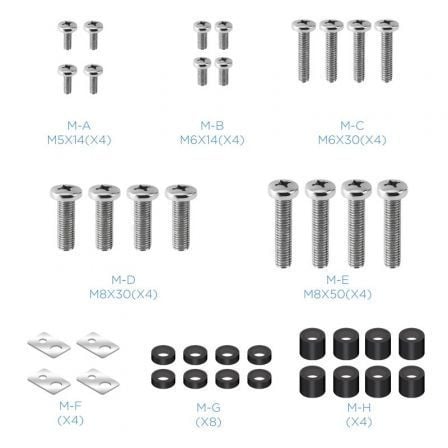 Soporte de pared fijo inclinable tooq lp42100t-b para tv de 60-100"/ hasta 75kg