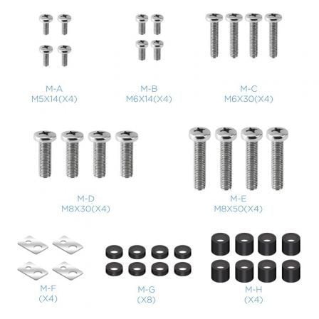 Soporte de pared fijo inclinable tooq lp42130t-b para tv de 60-100"/ hasta 130kg