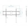 Soporte de pared fijo tooq lp4390f-b para tv de 43-90"/ hasta 70kg