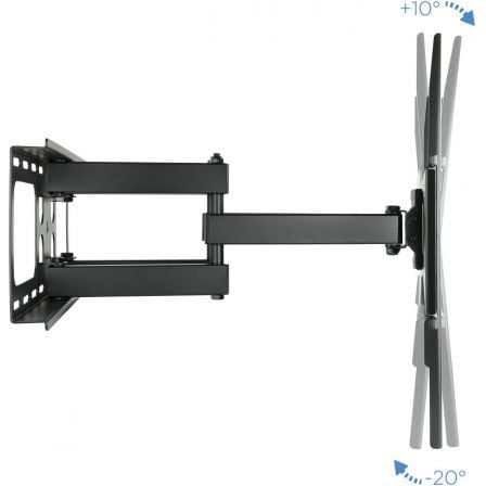 Soporte de pared orientable / inclinable tooq lp6270tn-b para tv de 37-70"/ hasta 50kg
