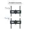 Soporte de pared giratorio/ inclinable/ nivelable tooq lp7843tn-b para tv de 32-55"/ hasta 35kg
