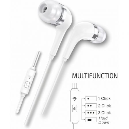 Auriculares intrauditivos tech one tech eartech tec1304/ con micrófono/ usb tipo-c/ blancos